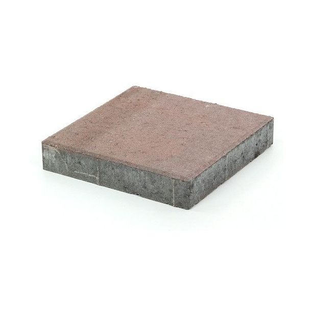 Betonilaatta Rudus, 298x298x50mm, sileä, punamusta