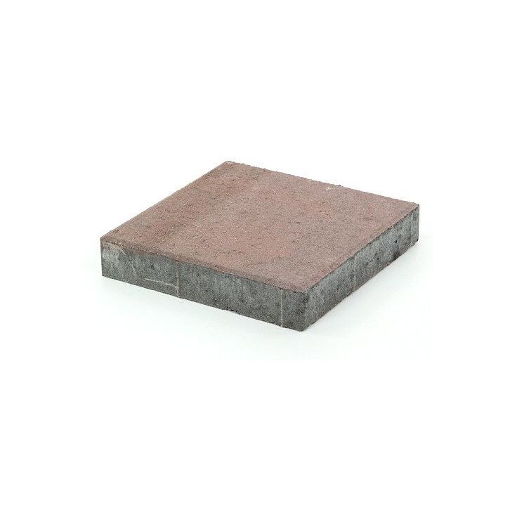 Betonilaatta Rudus, 298x298x50mm, sileä, punamusta
