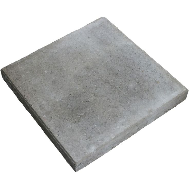 Sileä betonilaatta Rudus, 490x490x60mm, harmaa