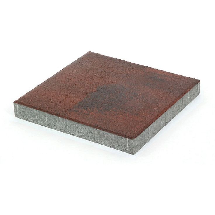 Betonilaatta Rudus 398x398x50 mm sileä punamusta