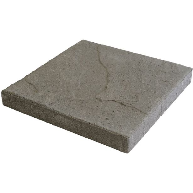 Betonilaatta Rudus 398x398x50mm, profiloitu, harmaa