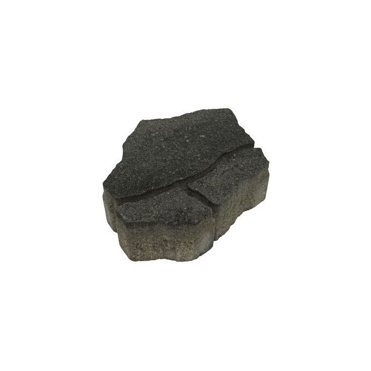 Pihakivi Rudus Luotokivi, 336x246x80mm, profiloitu, mustaharmaa