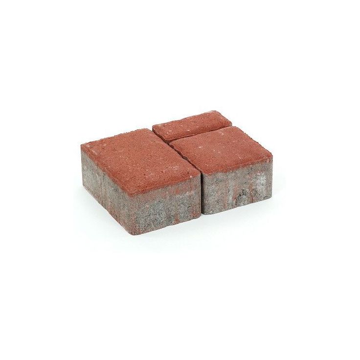 Pihakivisarja Rudus Milano-kivet, 80mm, sileä, punainen