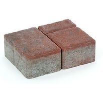 Pihakivisarja Rudus Milano-kivet, 80mm, sileä, punamusta