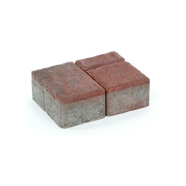 Pihakivisarja Rudus Milano-kivet, 80mm, sileä, punamusta