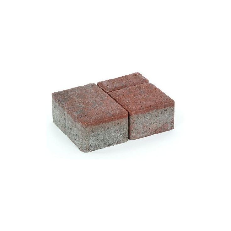 Pihakivisarja Rudus Milano-kivet, 80mm, sileä, punamusta