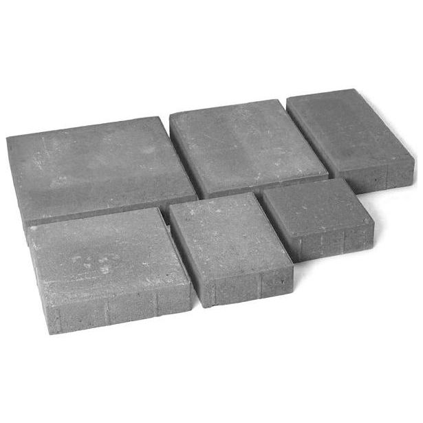 Pihakivisarja Rudus Roomalaiset pienet kivet, 80mm, sileä, harmaa