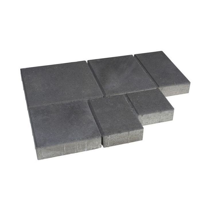 Pihakivisarja Rudus Roomalaiset pienet kivet, 80mm, sileä, musta