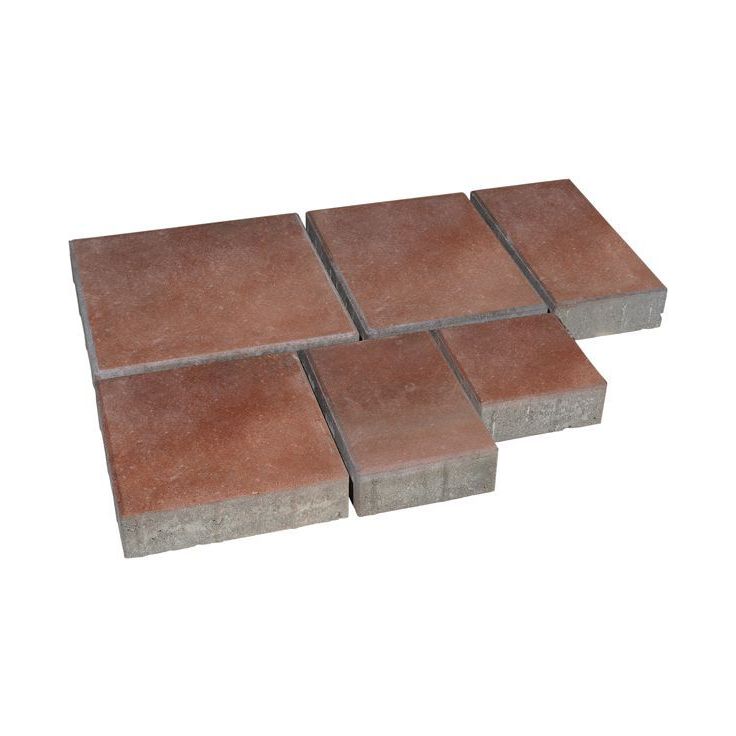 Pihakivisarja Rudus Roomalaiset pienet kivet, 80mm, sileä, punainen
