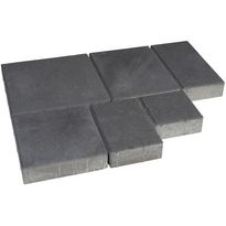 Pihakivisarja Rudus Roomalaiset isot kivet, 80mm, sileä, musta