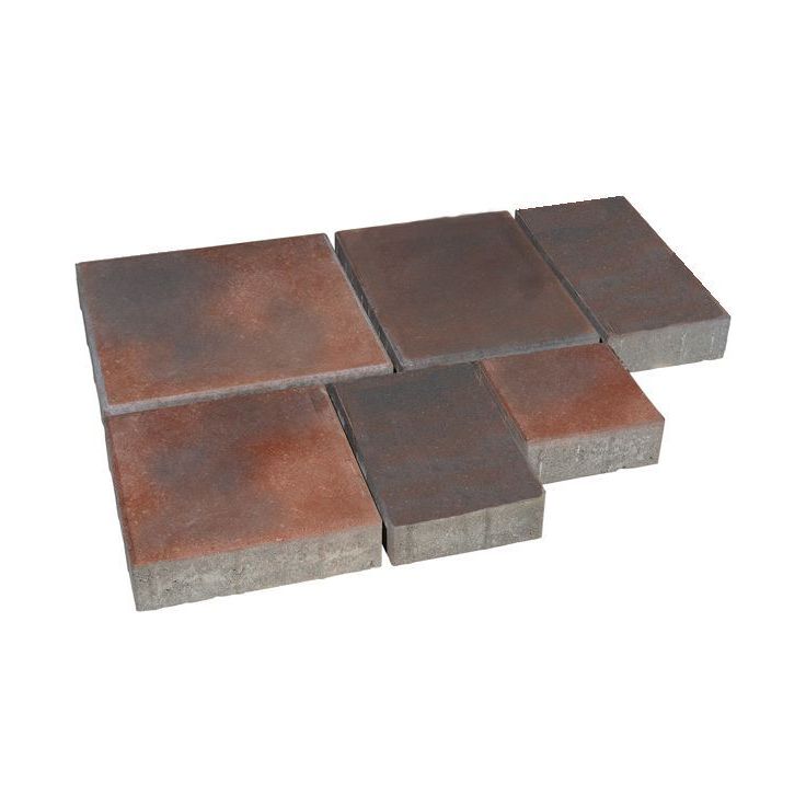 Pihakivisarja Rudus Roomalaiset isot kivet, 80mm, sileä, punamusta