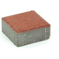 Pihakivi Rudus Kartanonoppa 60, 138x138x60mm, sileä, punainen