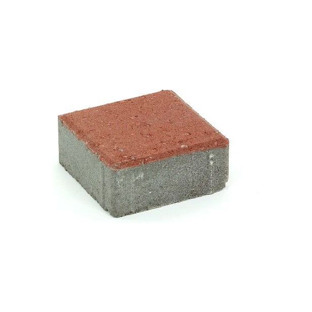 Pihakivi Rudus Kartanonoppa 60, 138x138x60mm, sileä, punainen