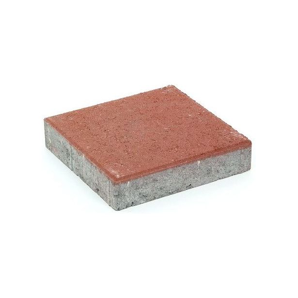 Pihakivi Rudus Kartanolaatta 60, 278x278x60mm, sileä, punainen