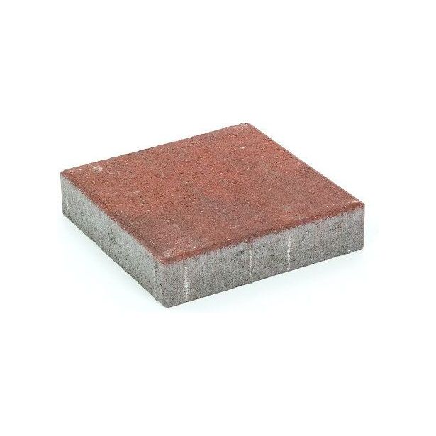 Pihakivi Rudus Kartanolaatta 60, 278x278x60mm, sileä, punamusta