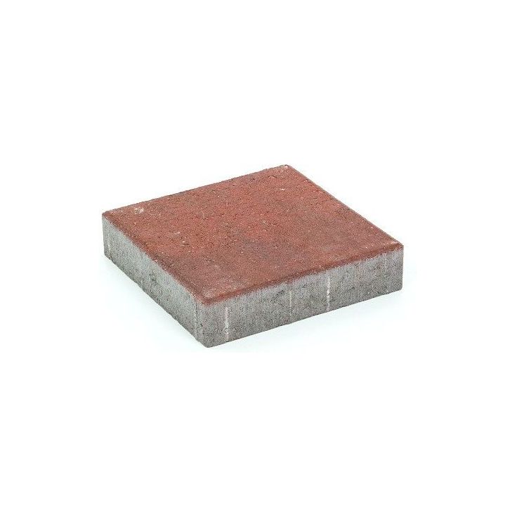 Pihakivi Rudus Kartanolaatta 60, 278x278x60mm, sileä, punamusta