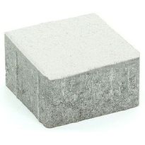 Pihakivi Rudus Kartanonoppa 80, 138x138x80mm, sileä, valkoinen
