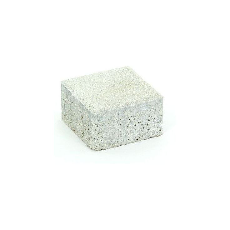 Suojatiekivi Rudus Kartanonoppa 80, 138x138x80mm, sileä, valkoinen
