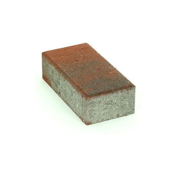 Pihakivi Rudus Kartanokivi 80, 278x138x80mm, sileä, punamusta