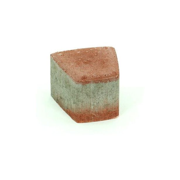 Pihakivi Rudus Klassikko iso kaarre 80, 110x115x80mm, sileä, punainen