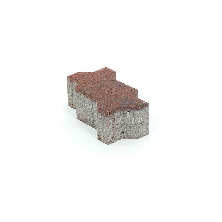 Pihakivi Rudus Unikivi 80, 225x112,5x80mm, sileä, punamusta