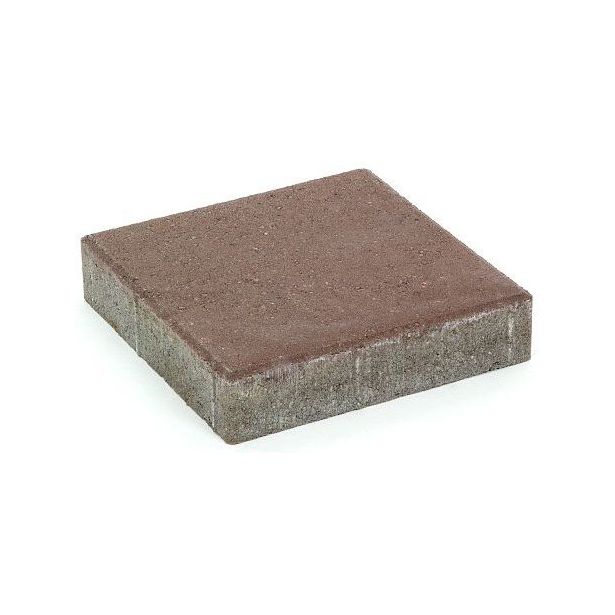 Pihakivi Rudus Kartanolaatta 80, 278x278x80mm, sileä, ruskea