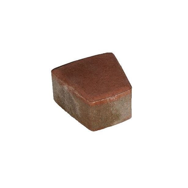 Pihakivi Rudus Klassikko iso kaarresarja 60, 110x115x60mm, sileä, punainen