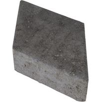 Pihakivi Rudus Rombakivi 80, 334x197x80mm, sileä, musta