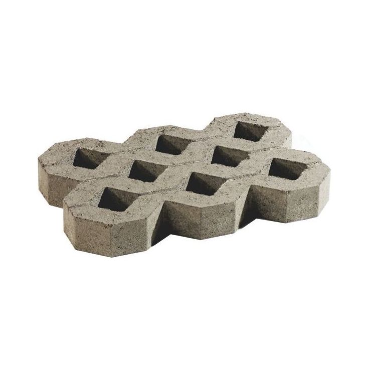 Pihakivi Rudus Reikälaatta, 598x398x80mm, sileä, harmaa