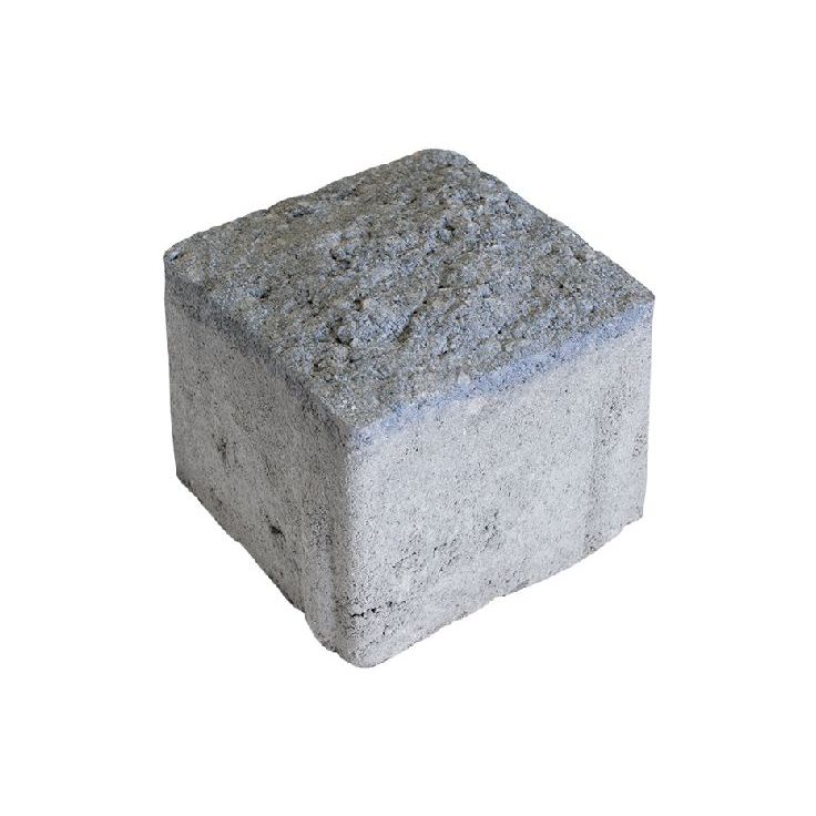 Pihakivi Rudus Artik-noppa, 92x92x80mm, profiloitu, hienopesty, tummanharmaa