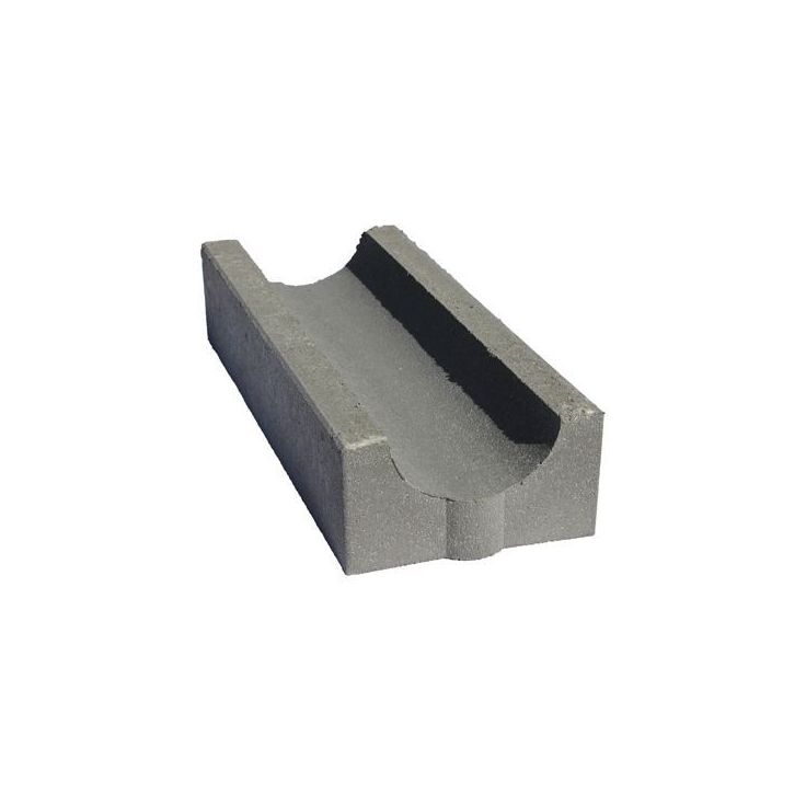Vesikouru Rudus Kevyt, 500x195x100mm, sileä, musta