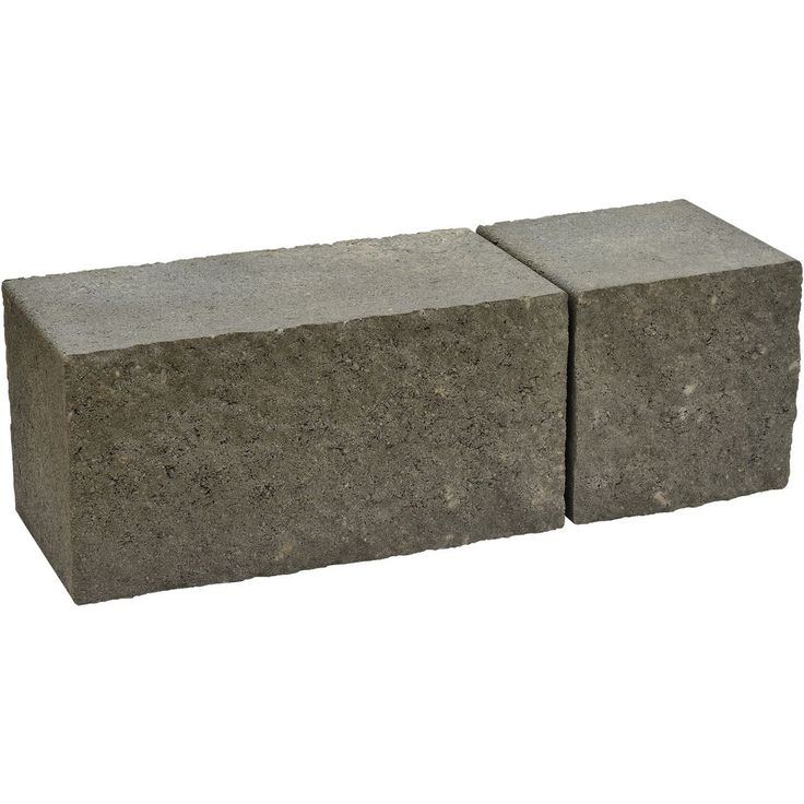 Muurikivi Rudus Antikko, 330x165x165mm, profiloitu, mustaharmaa