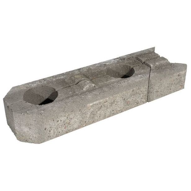 Muurikivi Rudus Aitakivi peruspari, 560x200x100mm, sileä, harmaa
