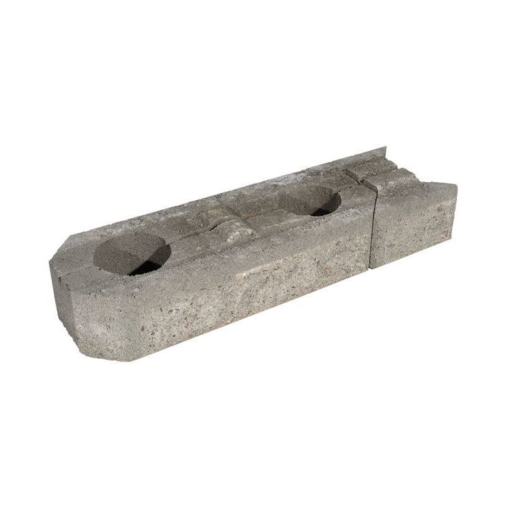 Muurikivi Rudus Aitakivi peruspari, 560x200x100mm, sileä, harmaa