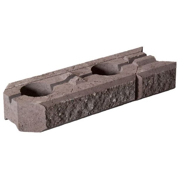 Muurikivi Rudus Aitakivi peruspari, 560x200x100mm, sileä, ruskea