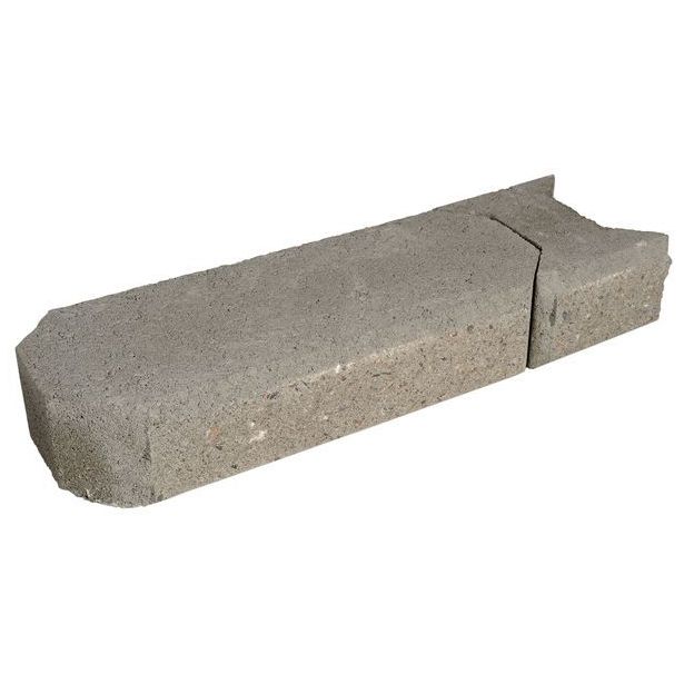 Muurikivi Rudus Aitakivi kansipari, 560x200x100mm, sileä, harmaa