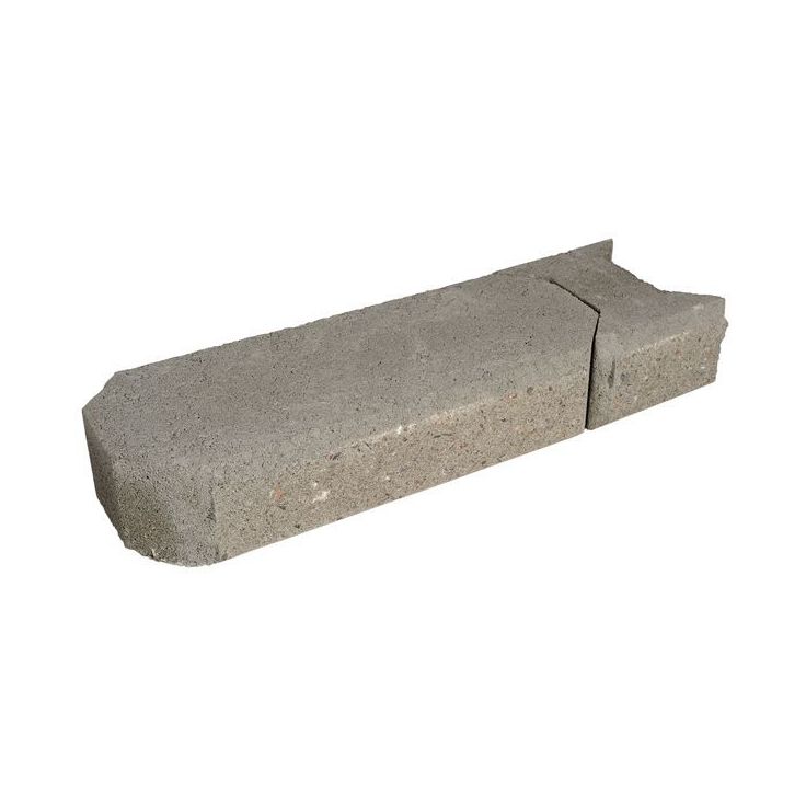 Muurikivi Rudus Aitakivi kansipari, 560x200x100mm, sileä, harmaa