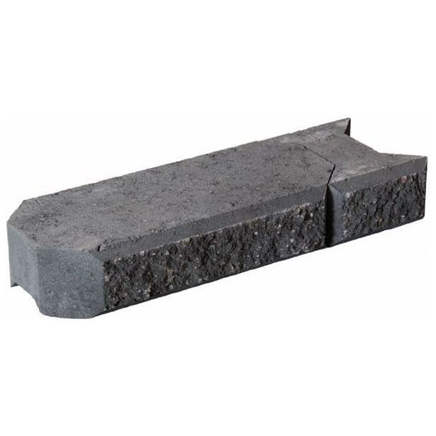Muurikivi Rudus Aitakivi kansipari, 560x200x100mm, sileä, musta