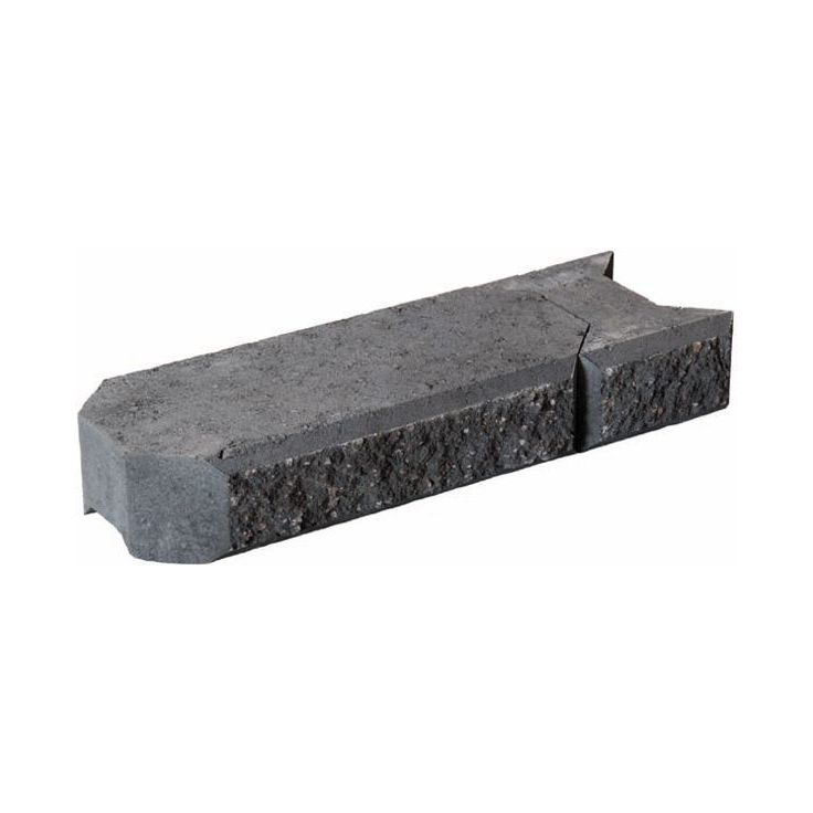 Muurikivi Rudus Aitakivi kansipari, 560x200x100mm, sileä, musta
