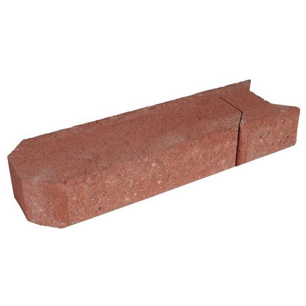 Muurikivi Rudus Aitakivi kansipari, 560x200x100mm, sileä, punainen