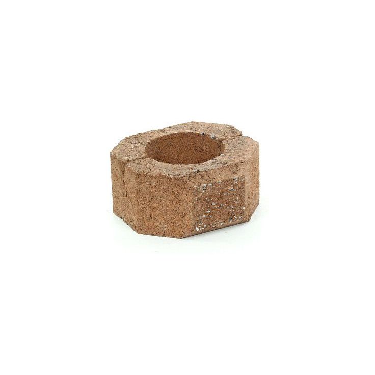 Muurikivi Rudus Aitakivi päätykivi, 200x200x100mm, sileä, hiekanruskea