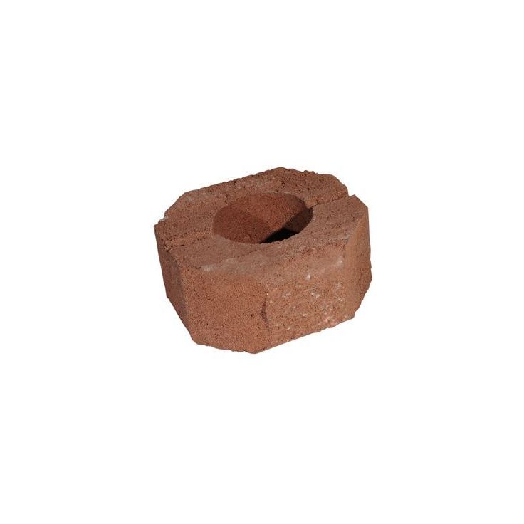 Muurikivi Rudus Aitakivi päätykivi, 200x200x100mm, sileä, punainen