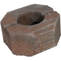 Muurikivi Rudus Aitakivi päätykivi, 200x200x100mm, sileä, punamusta