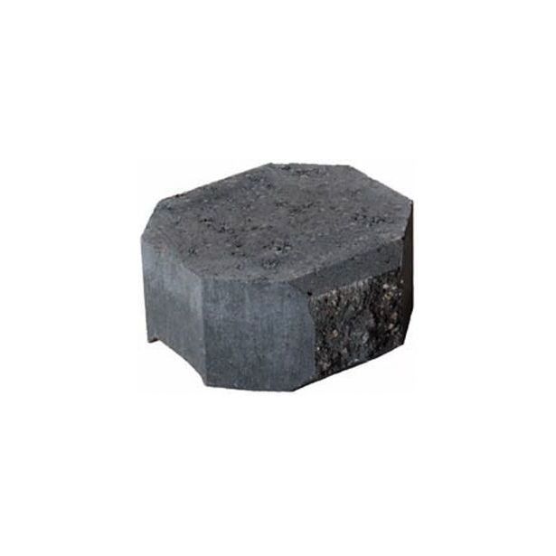 Muurikivi Rudus Aitakivi kansipääty, 200x200x100mm, sileä, musta