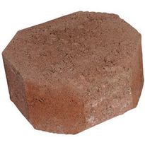 Muurikivi Rudus Aitakivi kansipääty, 200x200x100mm, sileä, punainen