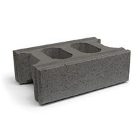 Muurikivi Rudus Paasikko peruskivi, 420x280x140mm, sileä, musta
