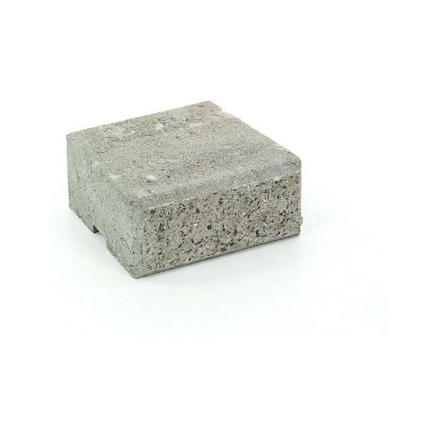 Muurikivi Rudus Muurikko kansikivi, 235x235x100mm, sileä, harmaa