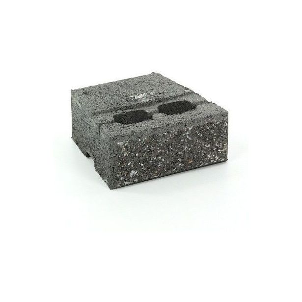 Muurikivi Rudus Muurikko peruskivi, 235x235x100mm, sileä, musta