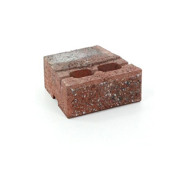 Muurikivi Rudus Muurikko peruskivi, 235x235x100mm, sileä, punamusta