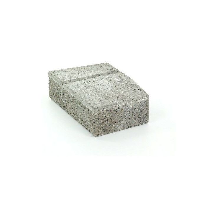 Muurikivi Rudus Muurikko kulmakivi, 352x235x100mm, sileä, harmaa
